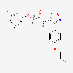 2-(3,5-dimethylphenoxy)-N-[4-(4-propoxyphenyl)-1,2,5-oxadiazol-3-yl]propanamide