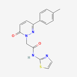 2-(6-oxo-3-(p-tolyl)pyridazin-1(6H)-yl)-N-(thiazol-2-yl)acetamide