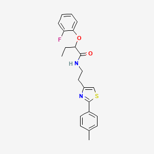 2-(2-fluorophenoxy)-N-{2-[2-(4-methylphenyl)-1,3-thiazol-4-yl]ethyl}butanamide