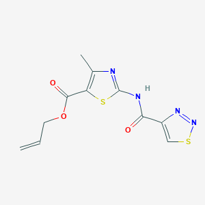 Prop-2-en-1-yl 4-methyl-2-[(1,2,3-thiadiazol-4-ylcarbonyl)amino]-1,3-thiazole-5-carboxylate