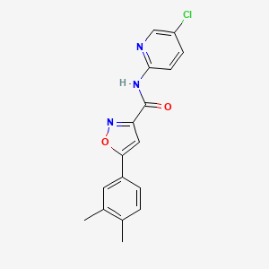 N-(5-chloropyridin-2-yl)-5-(3,4-dimethylphenyl)-1,2-oxazole-3-carboxamide