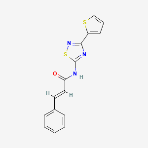 (2E)-3-phenyl-N-[3-(thiophen-2-yl)-1,2,4-thiadiazol-5-yl]prop-2-enamide