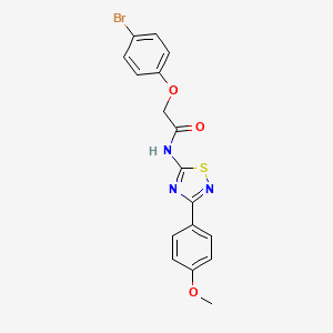 2-(4-bromophenoxy)-N-[3-(4-methoxyphenyl)-1,2,4-thiadiazol-5-yl]acetamide