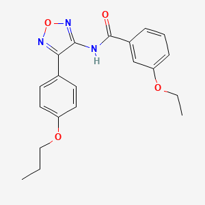 molecular formula C20H21N3O4 B11361150 3-ethoxy-N-[4-(4-propoxyphenyl)-1,2,5-oxadiazol-3-yl]benzamide 