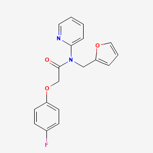 2-(4-fluorophenoxy)-N-(furan-2-ylmethyl)-N-(pyridin-2-yl)acetamide