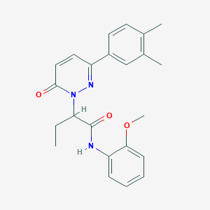 2-[3-(3,4-dimethylphenyl)-6-oxopyridazin-1(6H)-yl]-N-(2-methoxyphenyl)butanamide