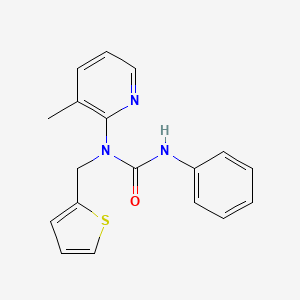 1-(3-Methylpyridin-2-yl)-3-phenyl-1-(thiophen-2-ylmethyl)urea