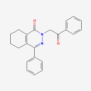 2-(2-oxo-2-phenylethyl)-4-phenyl-5,6,7,8-tetrahydrophthalazin-1(2H)-one