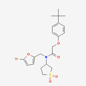 N-[(5-bromofuran-2-yl)methyl]-2-(4-tert-butylphenoxy)-N-(1,1-dioxidotetrahydrothiophen-3-yl)acetamide