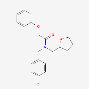 N-(4-chlorobenzyl)-2-phenoxy-N-(tetrahydrofuran-2-ylmethyl)acetamide