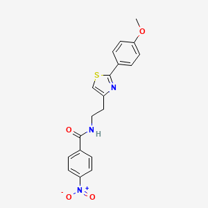 N-{2-[2-(4-methoxyphenyl)-1,3-thiazol-4-yl]ethyl}-4-nitrobenzamide