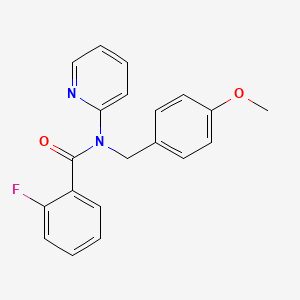 2-fluoro-N-(4-methoxybenzyl)-N-(pyridin-2-yl)benzamide