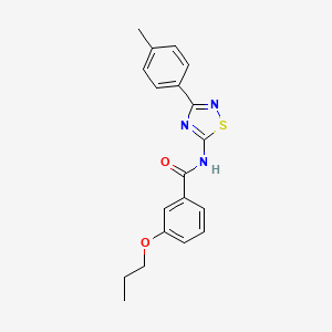 N-[3-(4-methylphenyl)-1,2,4-thiadiazol-5-yl]-3-propoxybenzamide