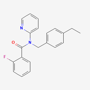 N-(4-ethylbenzyl)-2-fluoro-N-(pyridin-2-yl)benzamide