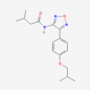 3-methyl-N-{4-[4-(2-methylpropoxy)phenyl]-1,2,5-oxadiazol-3-yl}butanamide