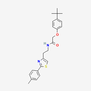 2-(4-tert-butylphenoxy)-N-{2-[2-(4-methylphenyl)-1,3-thiazol-4-yl]ethyl}acetamide