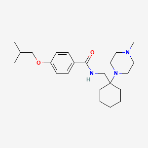 N-{[1-(4-methylpiperazin-1-yl)cyclohexyl]methyl}-4-(2-methylpropoxy)benzamide