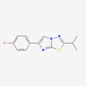 6-(4-Fluorophenyl)-2-(propan-2-yl)imidazo[2,1-b][1,3,4]thiadiazole