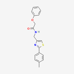 N-{[2-(4-methylphenyl)-1,3-thiazol-4-yl]methyl}-2-phenoxyacetamide