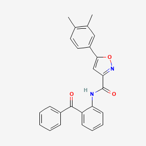 5-(3,4-dimethylphenyl)-N-[2-(phenylcarbonyl)phenyl]-1,2-oxazole-3-carboxamide