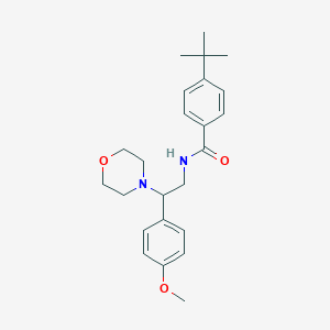 molecular formula C24H32N2O3 B11361486 4-tert-butyl-N-[2-(4-methoxyphenyl)-2-(morpholin-4-yl)ethyl]benzamide 