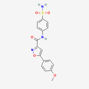 5-(4-methoxyphenyl)-N-(4-sulfamoylphenyl)-1,2-oxazole-3-carboxamide