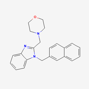 2-(morpholin-4-ylmethyl)-1-(naphthalen-2-ylmethyl)-1H-benzimidazole