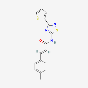 (2E)-3-(4-methylphenyl)-N-[3-(thiophen-2-yl)-1,2,4-thiadiazol-5-yl]prop-2-enamide