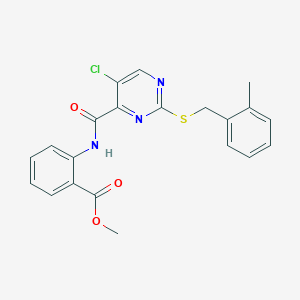 Methyl 2-[({5-chloro-2-[(2-methylbenzyl)thio]pyrimidin-4-yl}carbonyl)amino]benzoate