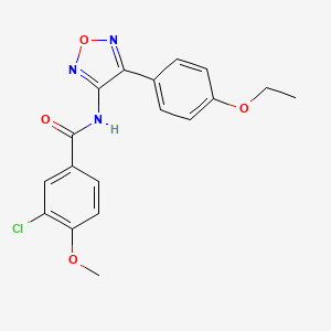 3-chloro-N-[4-(4-ethoxyphenyl)-1,2,5-oxadiazol-3-yl]-4-methoxybenzamide