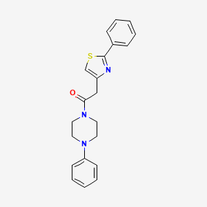 1-(4-Phenylpiperazin-1-yl)-2-(2-phenyl-1,3-thiazol-4-yl)ethanone