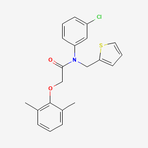 N-(3-chlorophenyl)-2-(2,6-dimethylphenoxy)-N-(thiophen-2-ylmethyl)acetamide