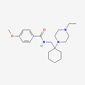 N-{[1-(4-ethylpiperazin-1-yl)cyclohexyl]methyl}-4-methoxybenzamide