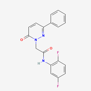 molecular formula C18H13F2N3O2 B11361651 N-(2,5-difluorophenyl)-2-(6-oxo-3-phenylpyridazin-1(6H)-yl)acetamide 