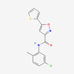 N-(5-chloro-2-methylphenyl)-5-(thiophen-2-yl)-1,2-oxazole-3-carboxamide