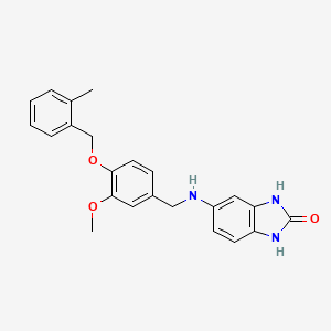 5-({3-methoxy-4-[(2-methylbenzyl)oxy]benzyl}amino)-1,3-dihydro-2H-benzimidazol-2-one