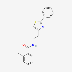 2-methyl-N-[2-(2-phenyl-1,3-thiazol-4-yl)ethyl]benzamide