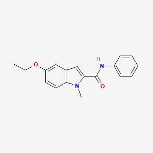 molecular formula C18H18N2O2 B11361751 5-ethoxy-1-methyl-N-phenyl-1H-indole-2-carboxamide 