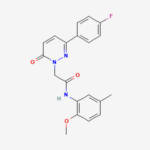 2-(3-(4-fluorophenyl)-6-oxopyridazin-1(6H)-yl)-N-(2-methoxy-5-methylphenyl)acetamide