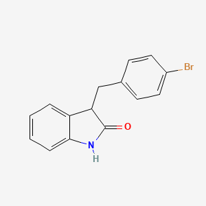 molecular formula C15H12BrNO B11361780 3-(4-Bromobenzyl)indolin-2-one 