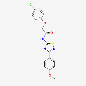 2-(4-chlorophenoxy)-N-[3-(4-methoxyphenyl)-1,2,4-thiadiazol-5-yl]acetamide