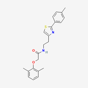 molecular formula C22H24N2O2S B11361821 2-(2,6-dimethylphenoxy)-N-{2-[2-(4-methylphenyl)-1,3-thiazol-4-yl]ethyl}acetamide 