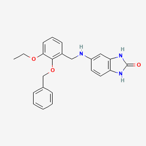 5-{[2-(benzyloxy)-3-ethoxybenzyl]amino}-1,3-dihydro-2H-benzimidazol-2-one