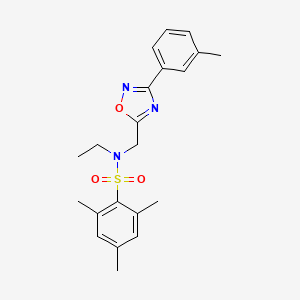 N-ethyl-2,4,6-trimethyl-N-{[3-(3-methylphenyl)-1,2,4-oxadiazol-5-yl]methyl}benzenesulfonamide