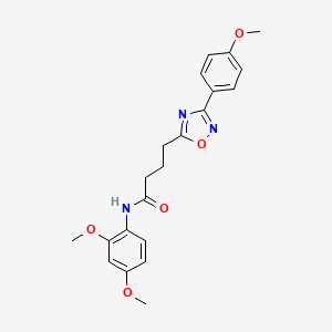 N-(2,4-dimethoxyphenyl)-4-[3-(4-methoxyphenyl)-1,2,4-oxadiazol-5-yl]butanamide