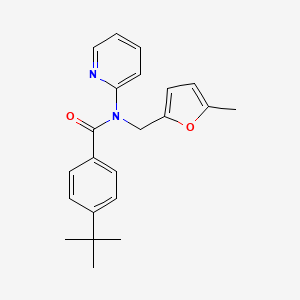 4-tert-butyl-N-[(5-methylfuran-2-yl)methyl]-N-(pyridin-2-yl)benzamide