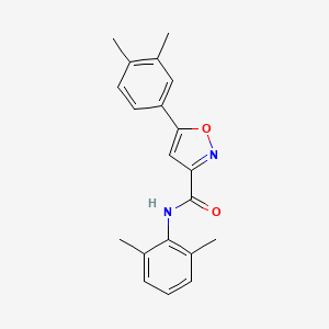 molecular formula C20H20N2O2 B11361892 N-(2,6-dimethylphenyl)-5-(3,4-dimethylphenyl)-1,2-oxazole-3-carboxamide 