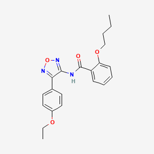 molecular formula C21H23N3O4 B11361898 2-butoxy-N-[4-(4-ethoxyphenyl)-1,2,5-oxadiazol-3-yl]benzamide 