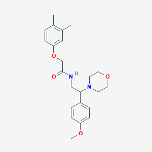 2-(3,4-dimethylphenoxy)-N-[2-(4-methoxyphenyl)-2-(morpholin-4-yl)ethyl]acetamide