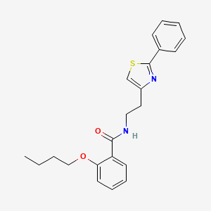 molecular formula C22H24N2O2S B11361938 2-butoxy-N-[2-(2-phenyl-1,3-thiazol-4-yl)ethyl]benzamide 